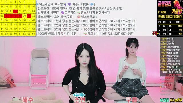 큐티섹시 맥심녀들  불타는 멸망전 경쟁방