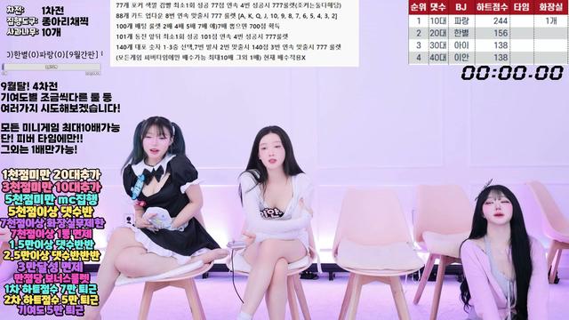 스그라) 월욜병은 섹시 청순 4인과 핡