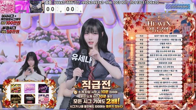 헤븐 직급전 비키x구망x신세련x휴지x정월x아윤x수밤이x달달해연x유세나x이루리x이다인x유설x빛나x설인아x나요미x한서린x유이나x츄리x효주